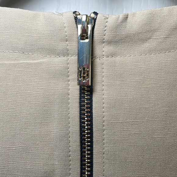 Tommy Hilfiger navy striped linen sheath dress sz 10 - Picture 5 of 8